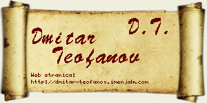 Dmitar Teofanov vizit kartica